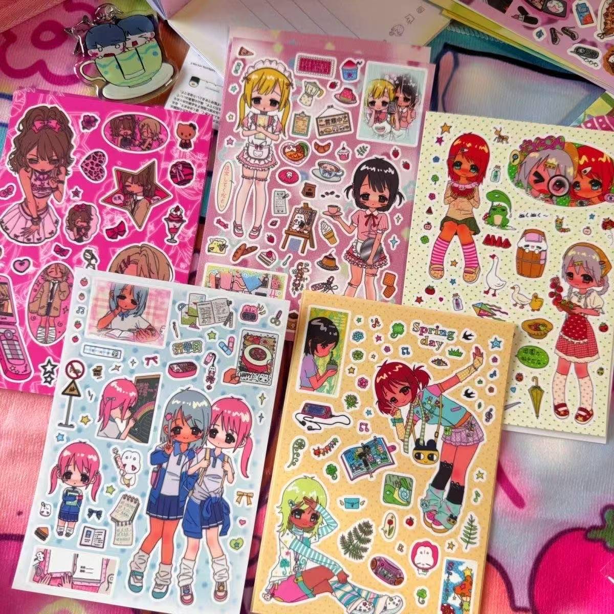 Y2K girl stickers